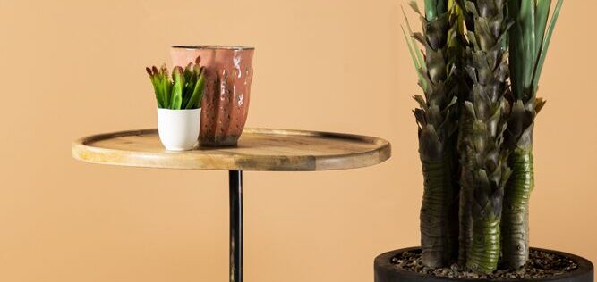 Ginevra Natural Side Table