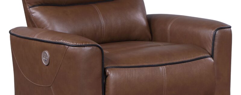 Greenfield Saddle Brown Recliner