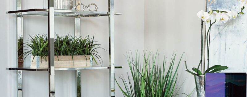 Hartford Chrome Bookcase