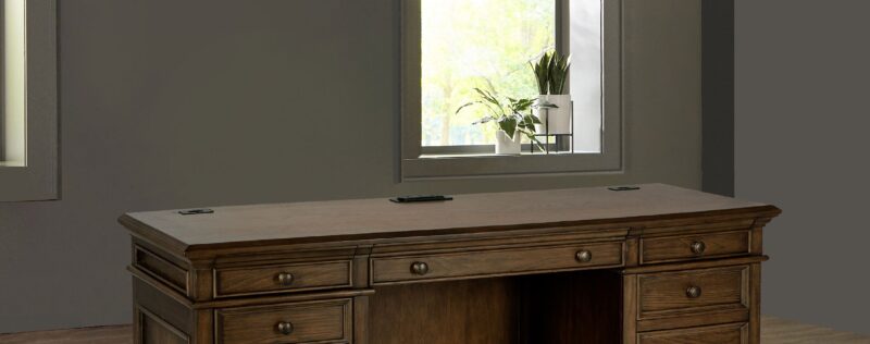 Hartshill Burnished Oak Desk