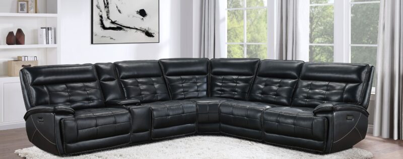 Hewitt Black Sectional