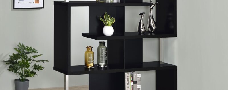 Hoover Black Bookcase