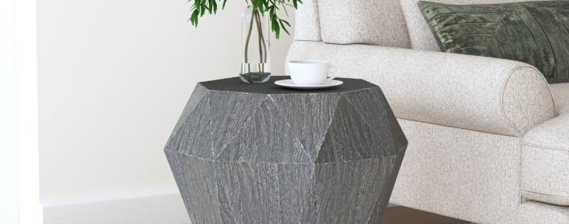 Jacinto Grey Side Table