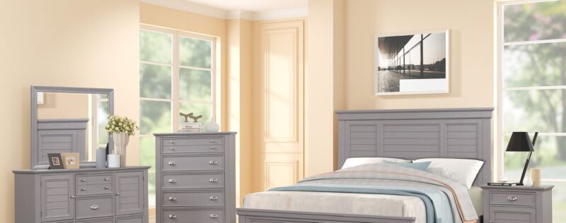 Jamestown Gray Storage Bedroom