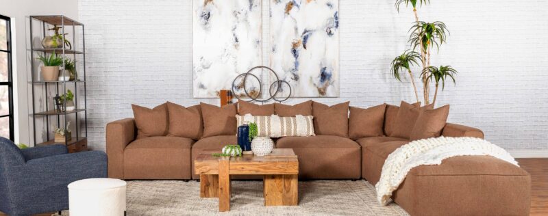 Jennifer Terracotta Sectional, Mod.