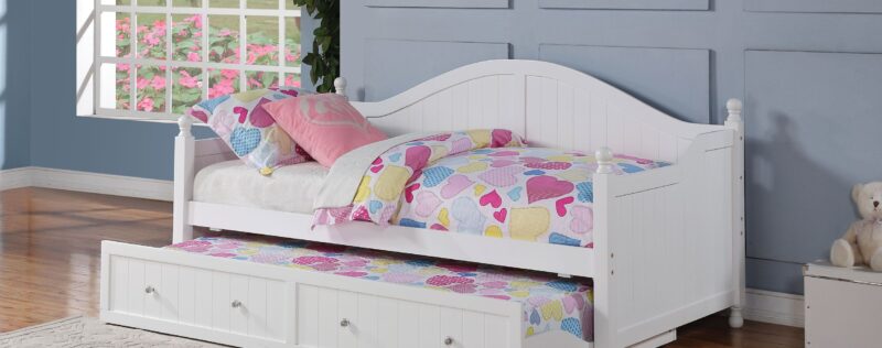 Julie White Daybed with Trundle