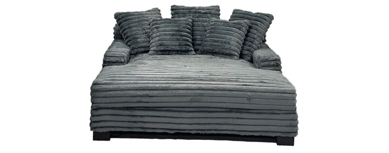 Jumbo Charcoal Mega Chaise