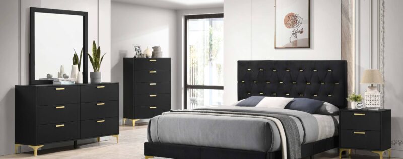 Kendall Black Bedroom