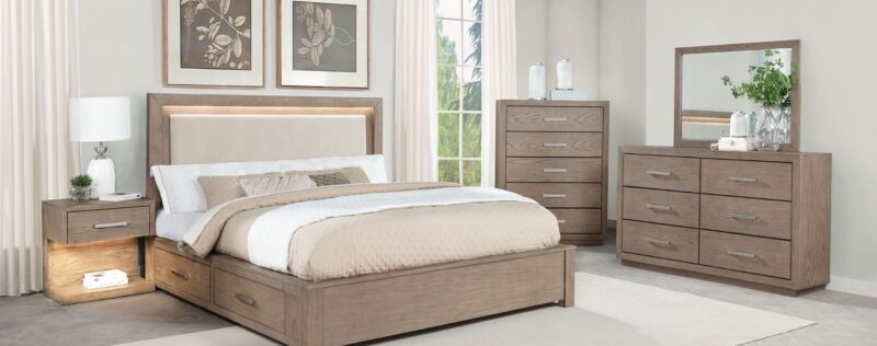 Kenora Barley Brown Storage Bedroom