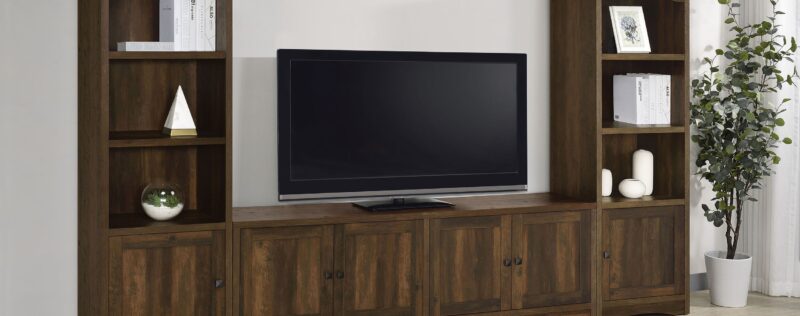 Laughlin Dark Pine 78in TV Wall