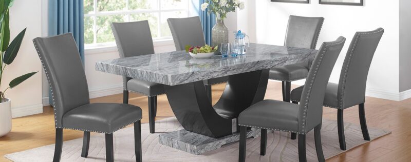 Lyra Marble Gray Dining