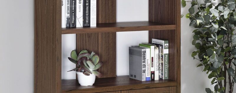 Maddox Walnut Bookcase