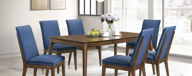 Maggie Blue Rectangle Dining