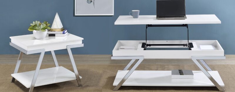 Marcia White Lift Top Coffee