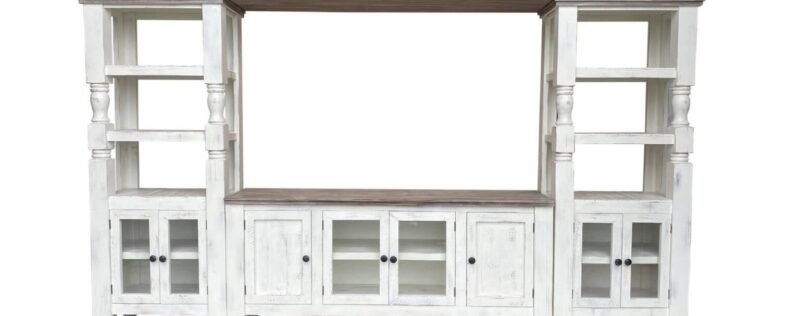 Martha Nero White TV Wall Unit