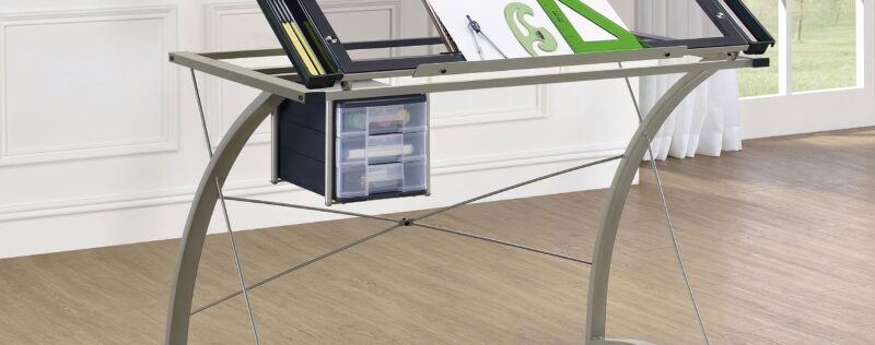 Melo Silver Art Desk