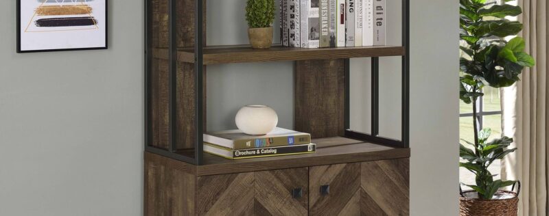 Millbrook Rustic Oak Bookcase