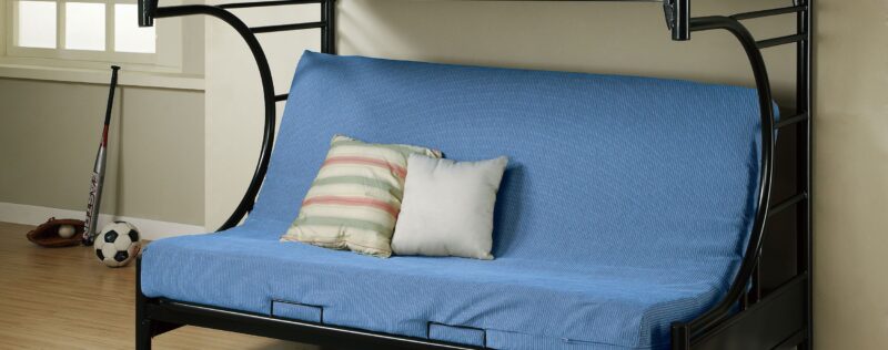 Montgomery Black Twin-Futon Bunkbed