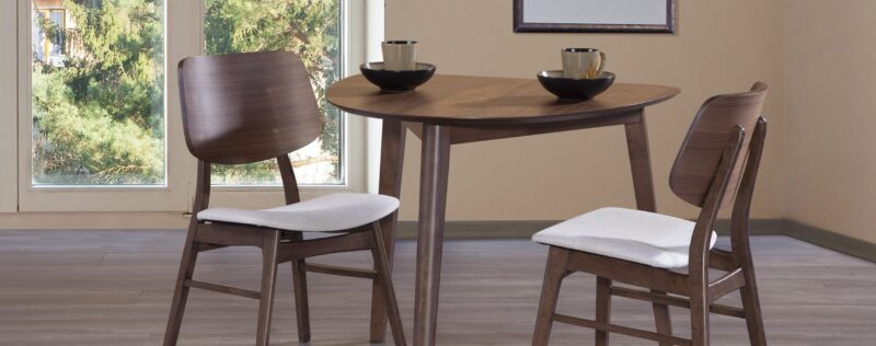 Oscar Walnut Triangle Dining