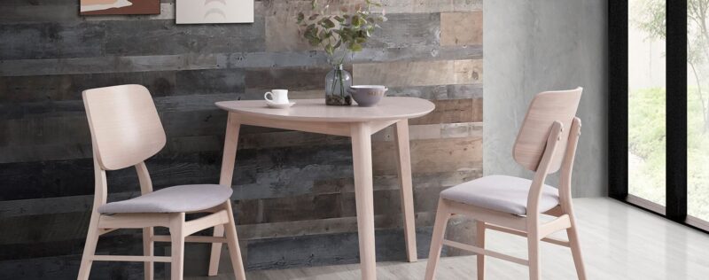 Oscar White Ash Triangle Dining