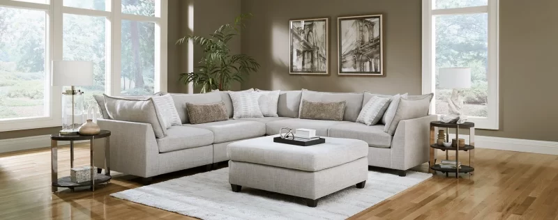 Pacino Nickel Sectional, Mod.
