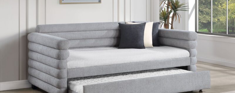 Patricia Grey Daybed with Trundle