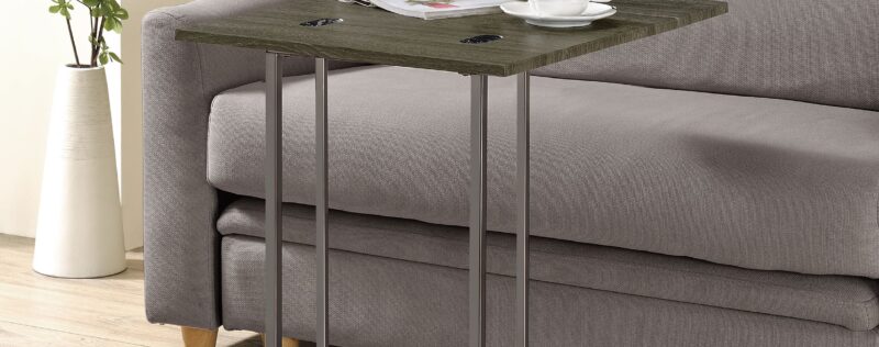 Pedro Weathered Grey Side Table
