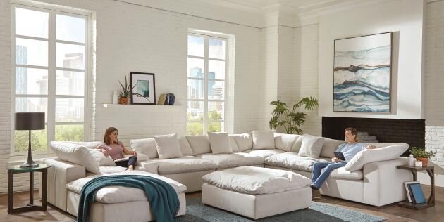 Posh Porcelain Sectional, Mod