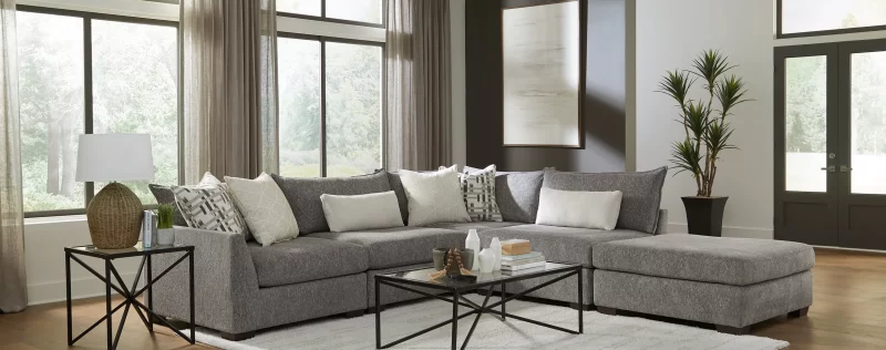 Prospect Smoke Sectional, Mod.