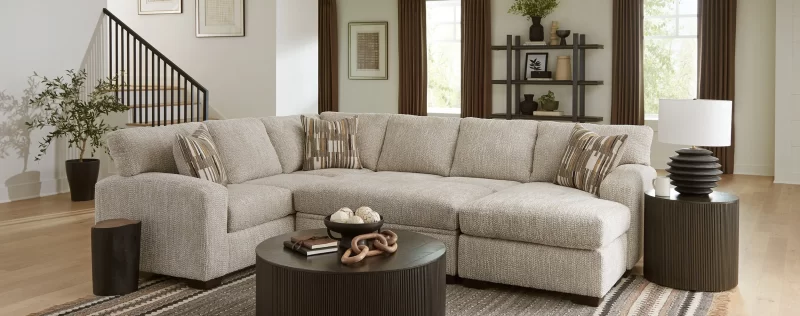 Reckon Taupe Sectional