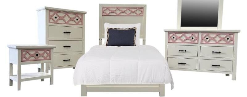 Rhett Pink Youth Bedroom