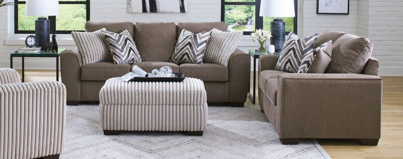 Rockville Java Sofa-Loveseat