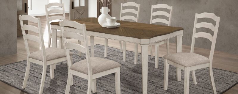 Ronnie Rustic Cream Dining