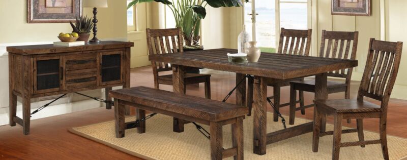 Rustic Lodge Dining Set