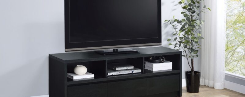 Rutland Black 59in TV Stand
