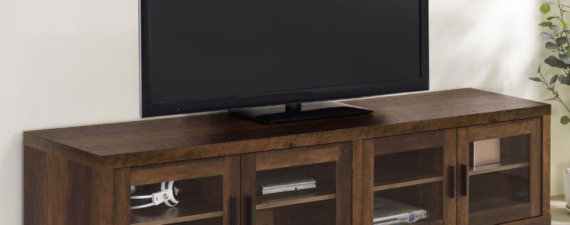 Sachin Dark Pine 79in TV Stand