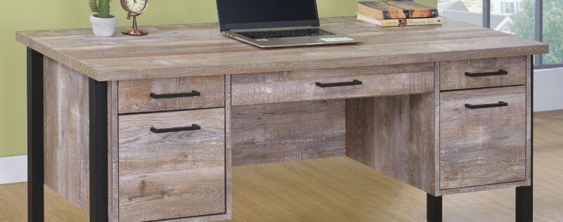 Samson Weathered Oak Desk