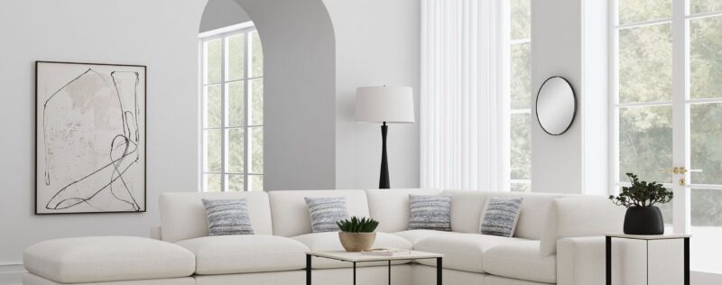 Serene Beige Sectional, Mod.