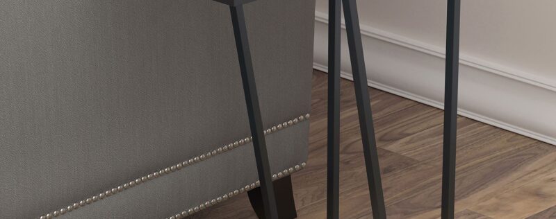 Sergio Rustic Grey Side Table