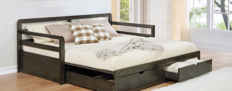 Sorrento Grey Daybed with Ext. Trundle