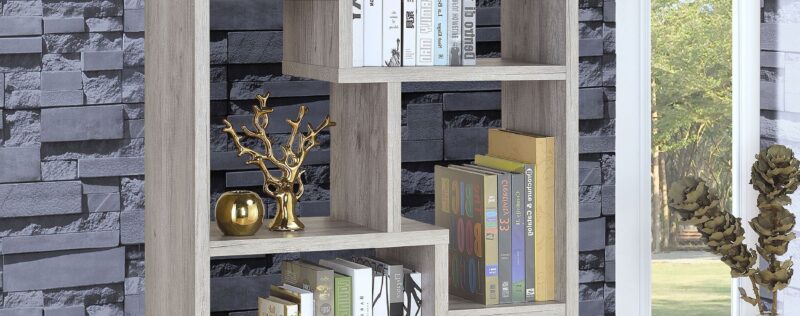 Theo Driftwood Bookcase