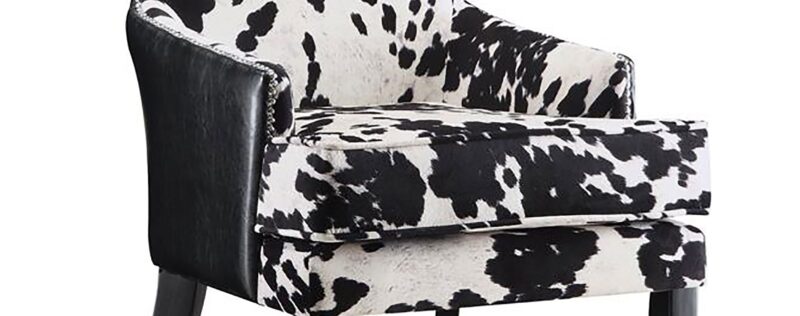Trea Cowhide Accent Chair