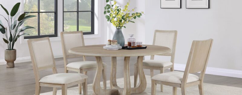 Trofello Whitewashed Dining