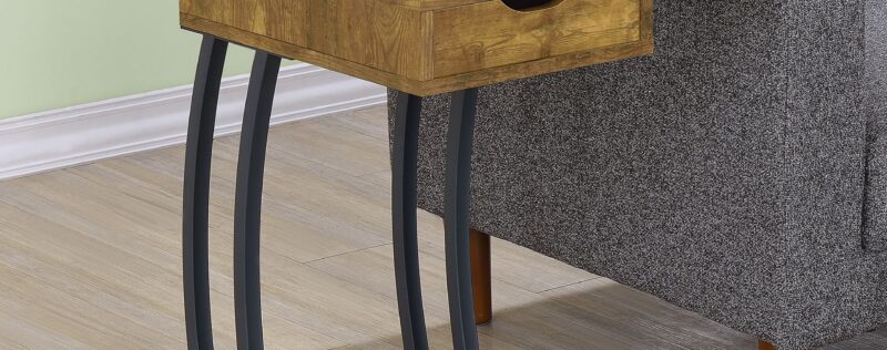 Troy Rustic Nutmeg Side Table