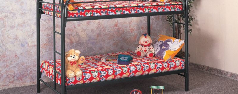 Twin-Twin Black Metal Bunkbed