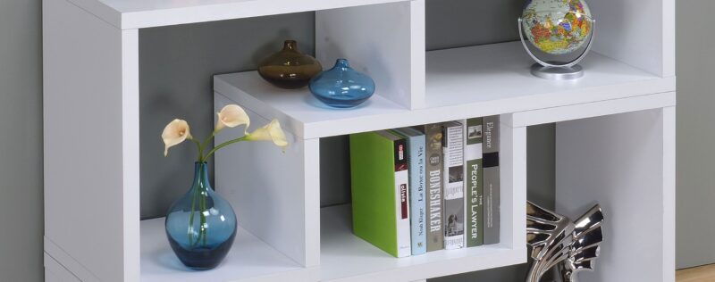 Velma White Bookcase