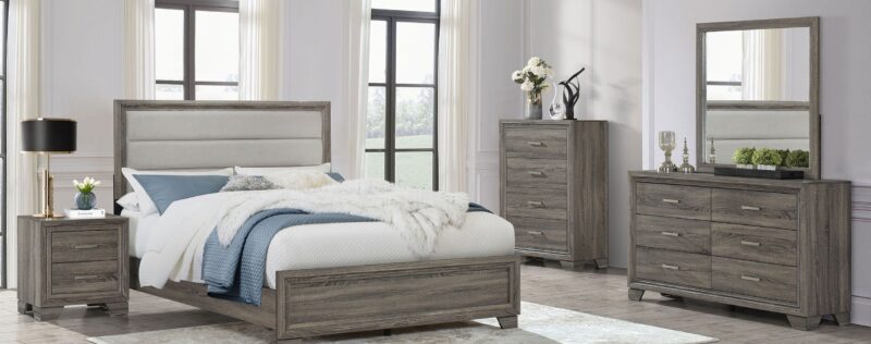 Wright Brown Oak Bedroom