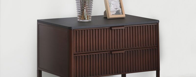 Zimmerlee Rust Brown Side Table